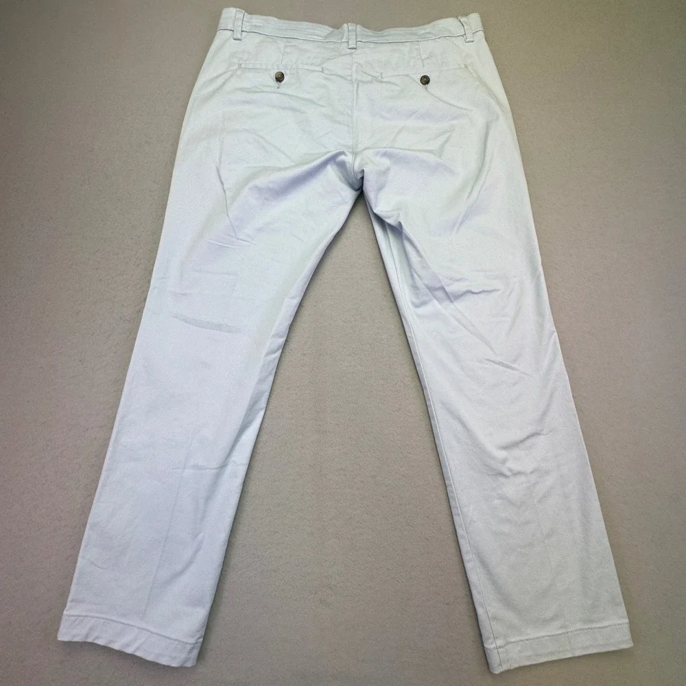 St John's Bay Pants Men's 34x30 Tempflex Chino Light‎ Blue Stretch Flat Front